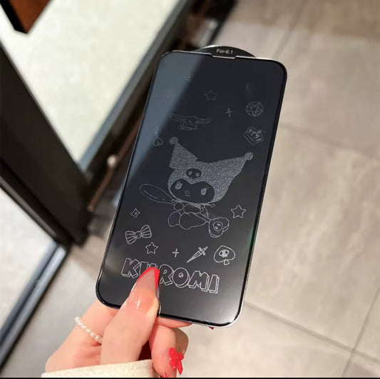 Kuromi Anti-Privacy Tempered Glass Screen Protector