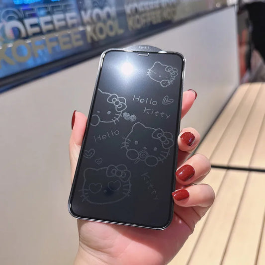 Kawai Hello Kitty Privacy Tempered Glass Screen Protector
