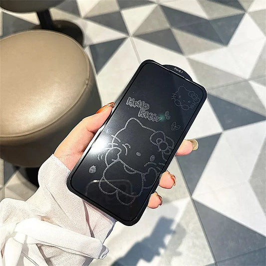 Hello Kitty Privacy Tempered Glass for Screen Protector